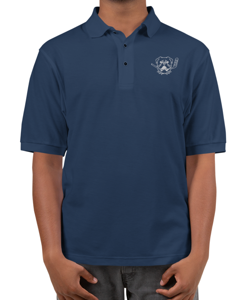 Shoresy CLASSIC Bulldog Embroidered Navy Polo