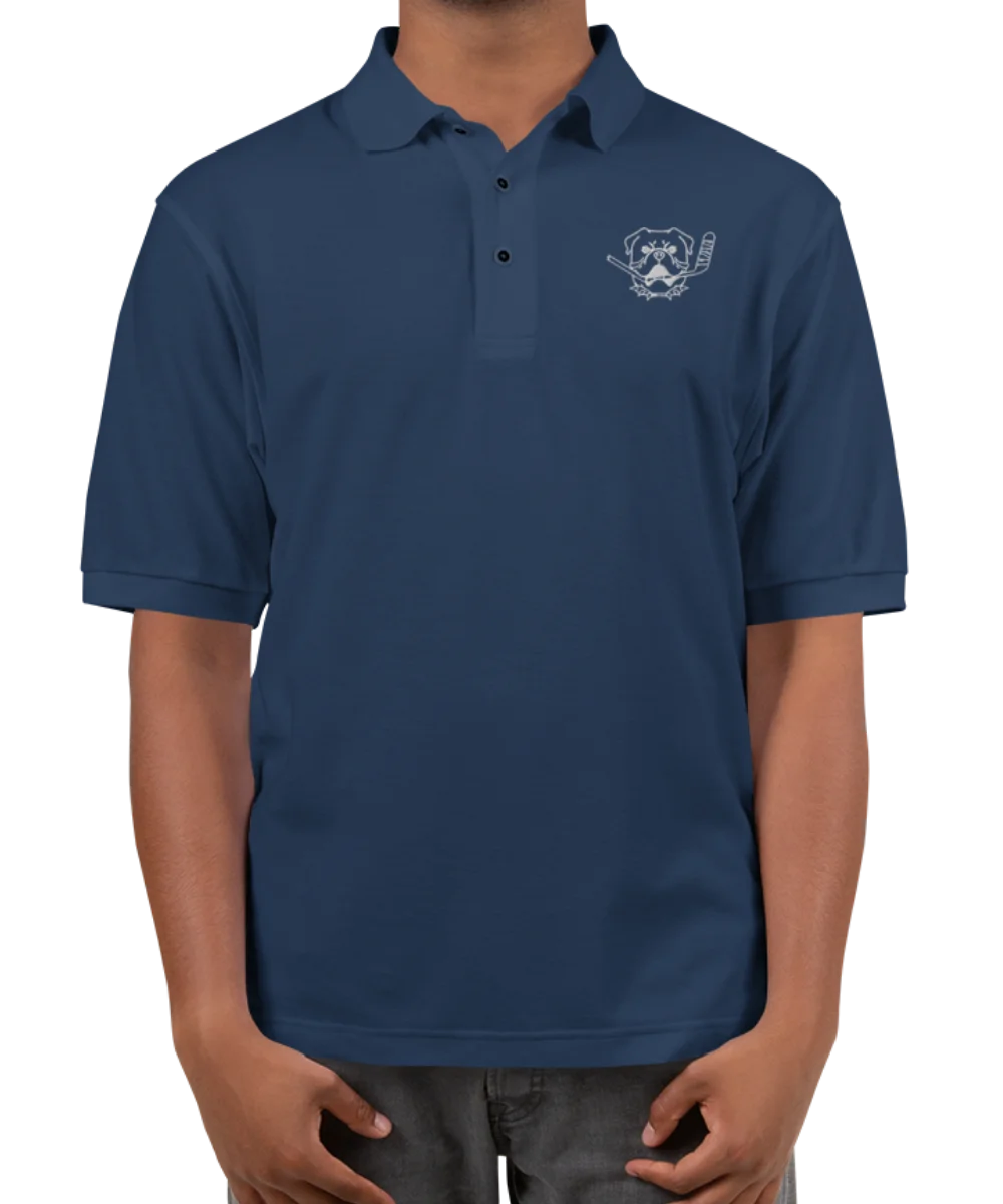 Shoresy CLASSIC Bulldog Embroidered Navy Polo