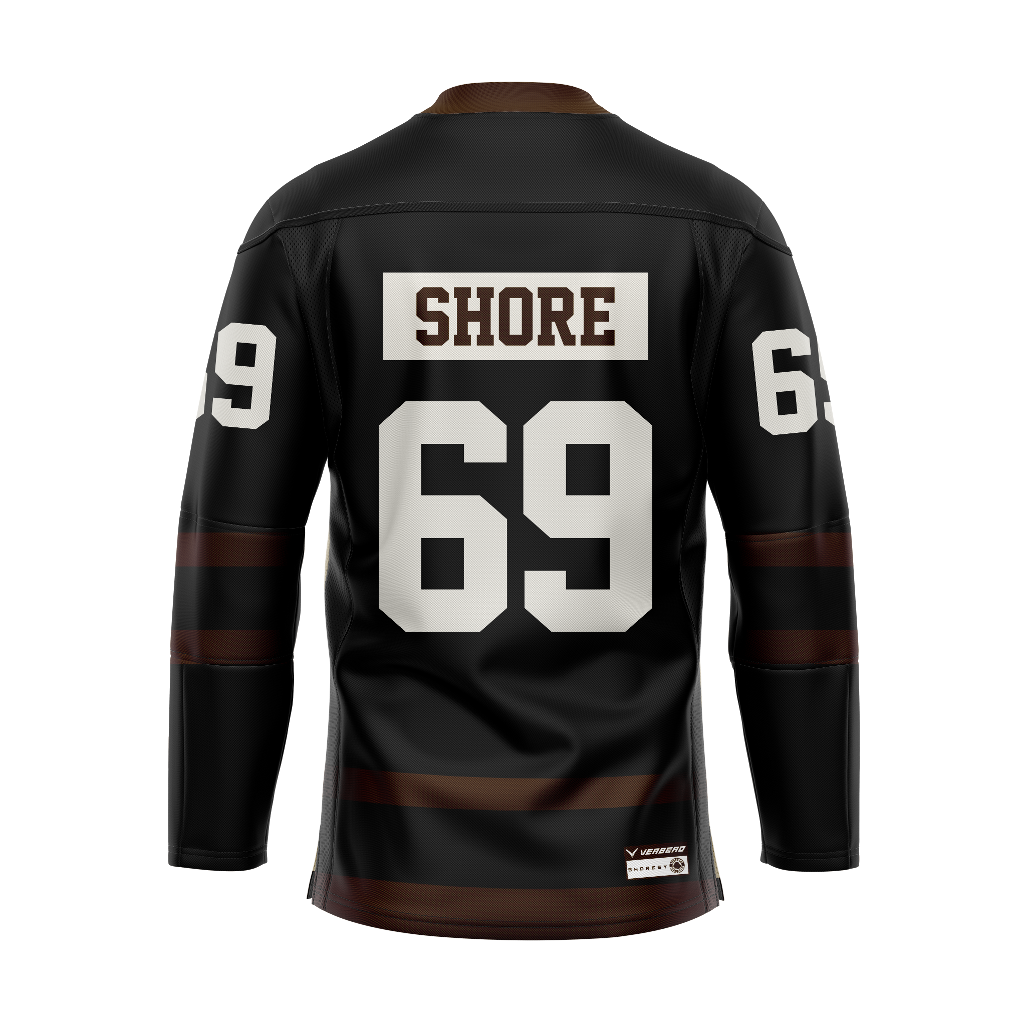 Official SHORESY VINTAGE Shore 69 Sudbury Bulldogs PRO Jersey - Black