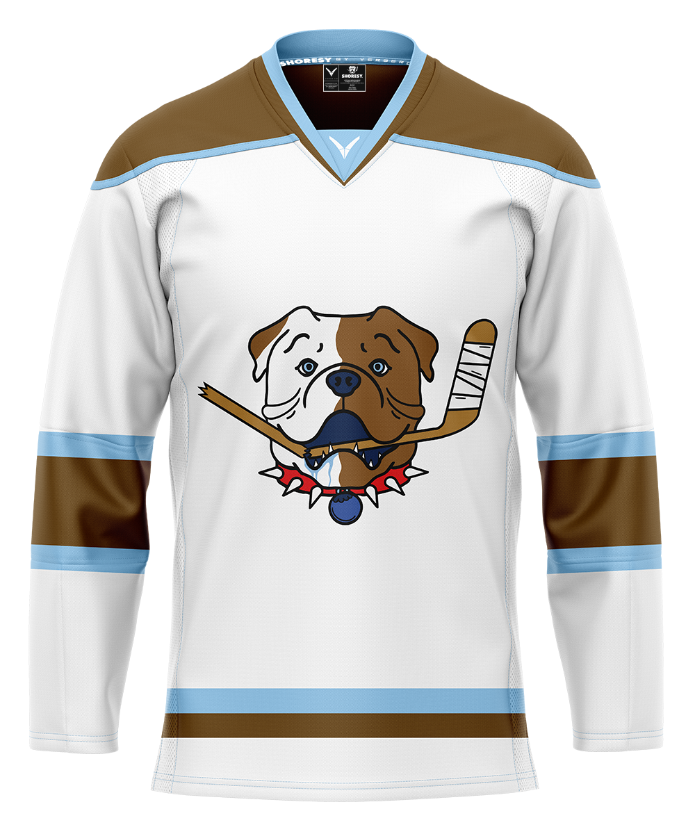 Official SHORESY Sudbury Blueberry Bulldogs PRO Jersey AWAY