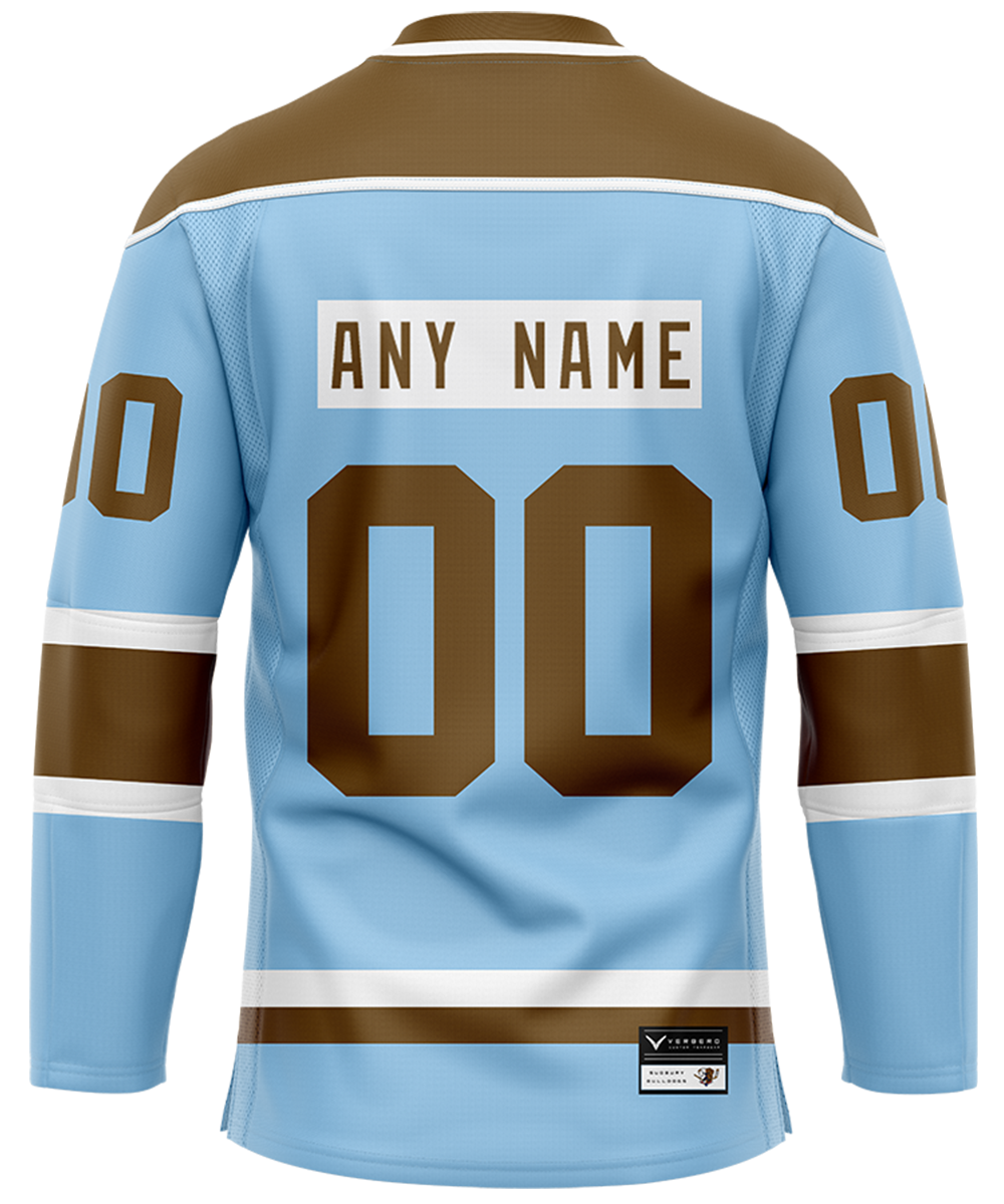 Official SHORESY PERSONALIZED Sudbury Blueberry Bulldogs PRO Jersey