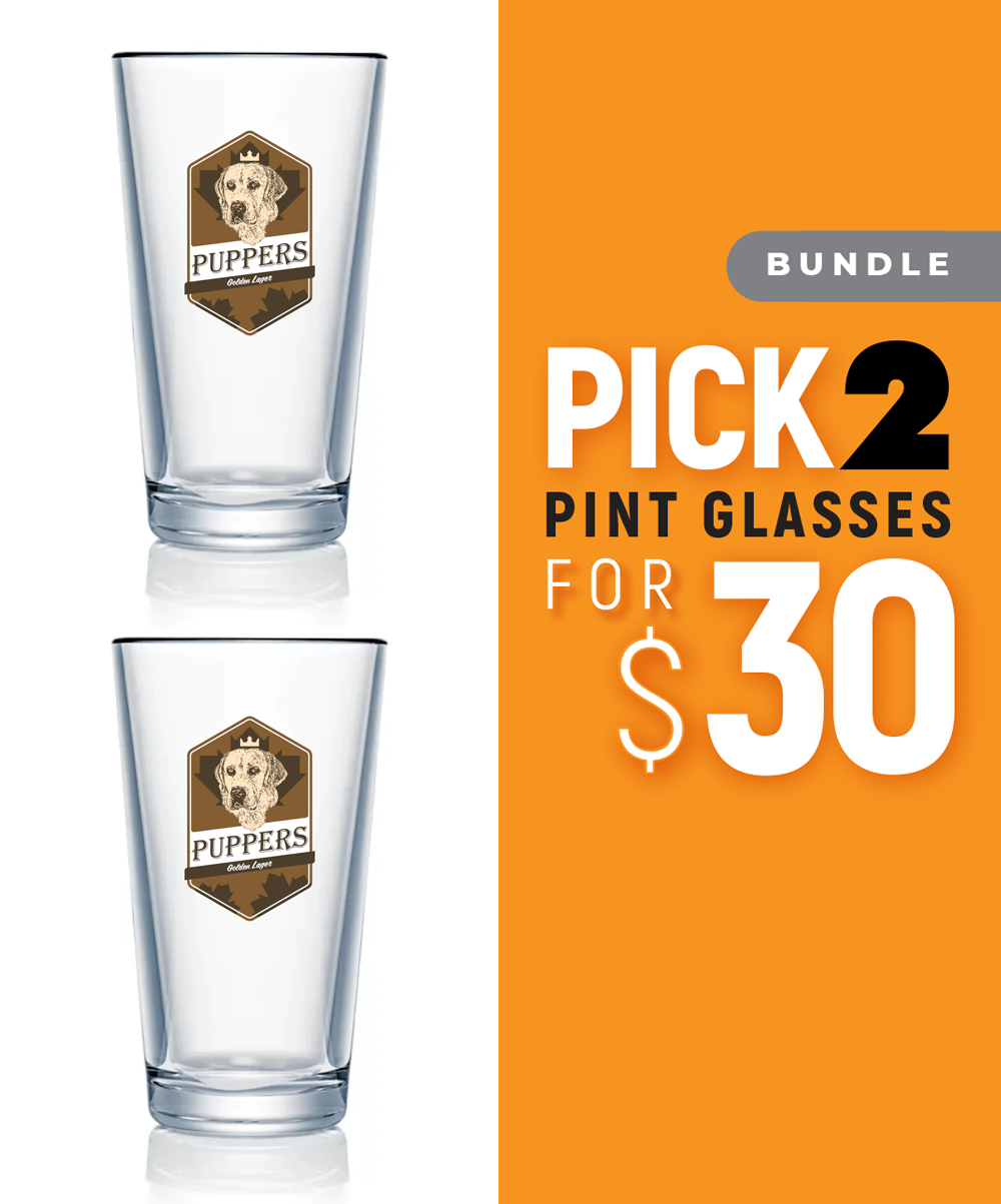 Puppers Pint Glass Set