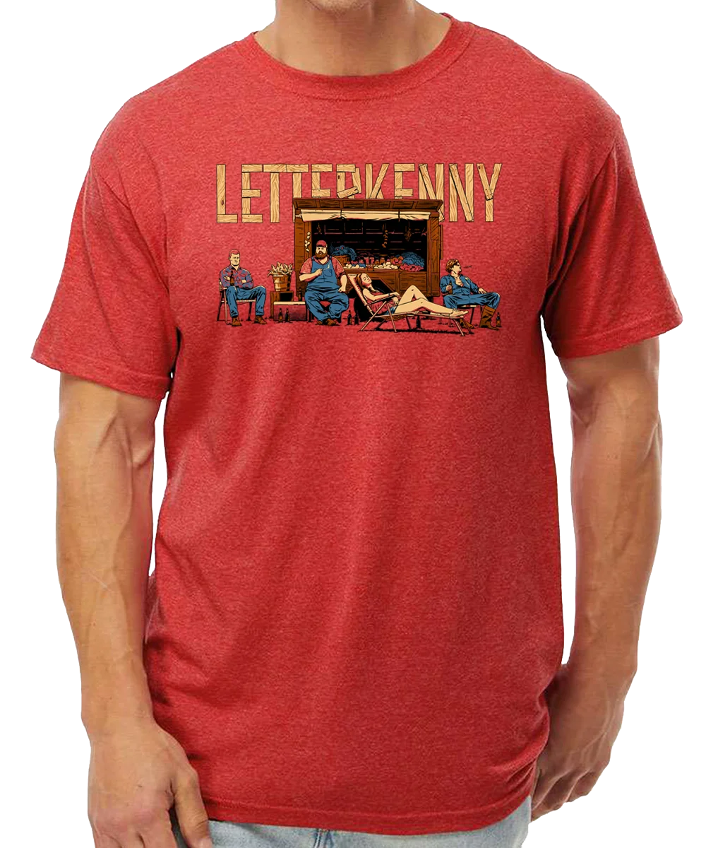 Letterkenny Produce Stand T-Shirt - Red