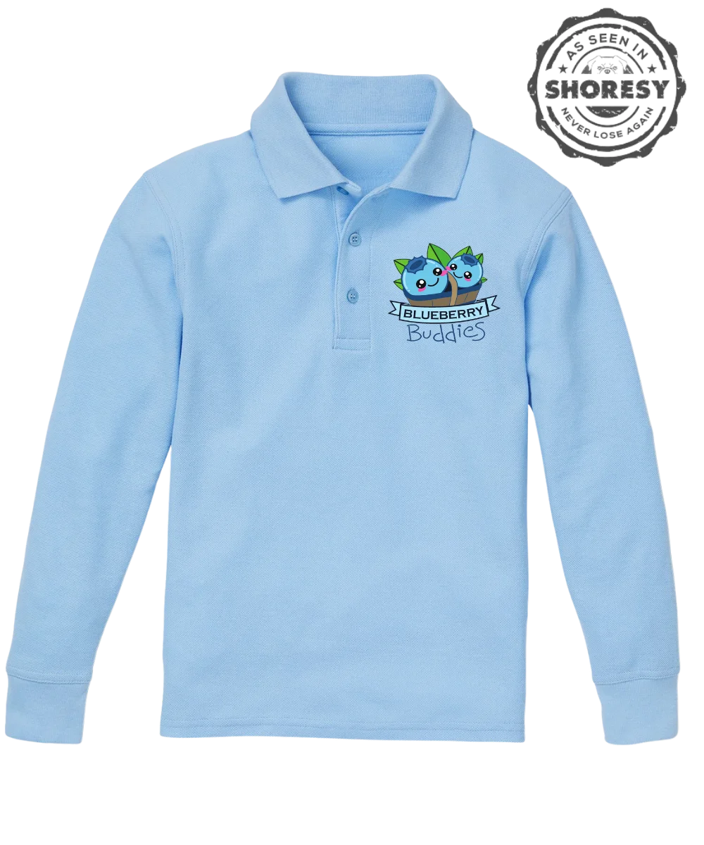 Blueberry Buddies Long Sleeve Polo