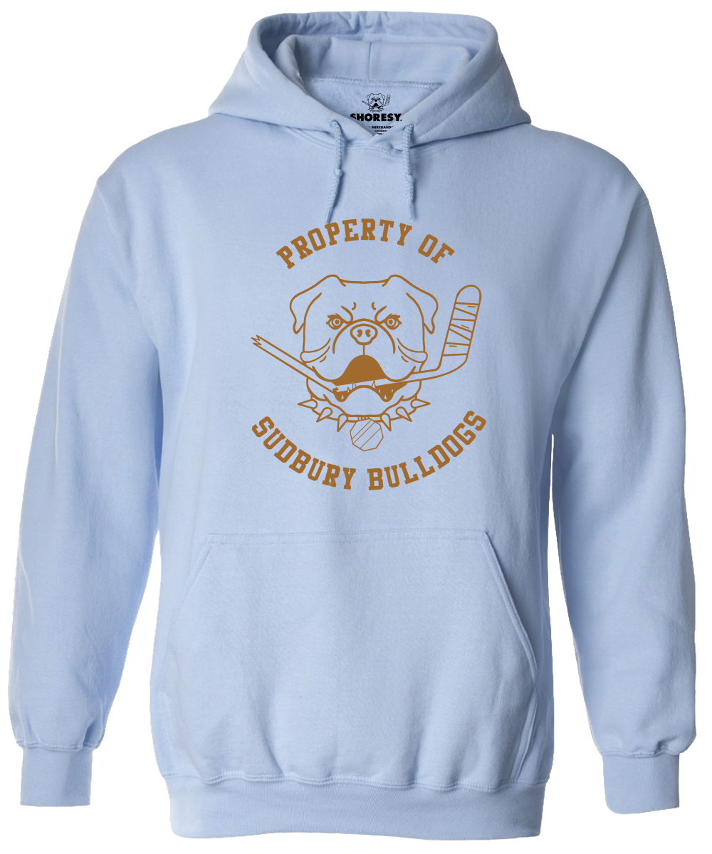 Property of Sudbury Bulldogs Hoody Light Blue