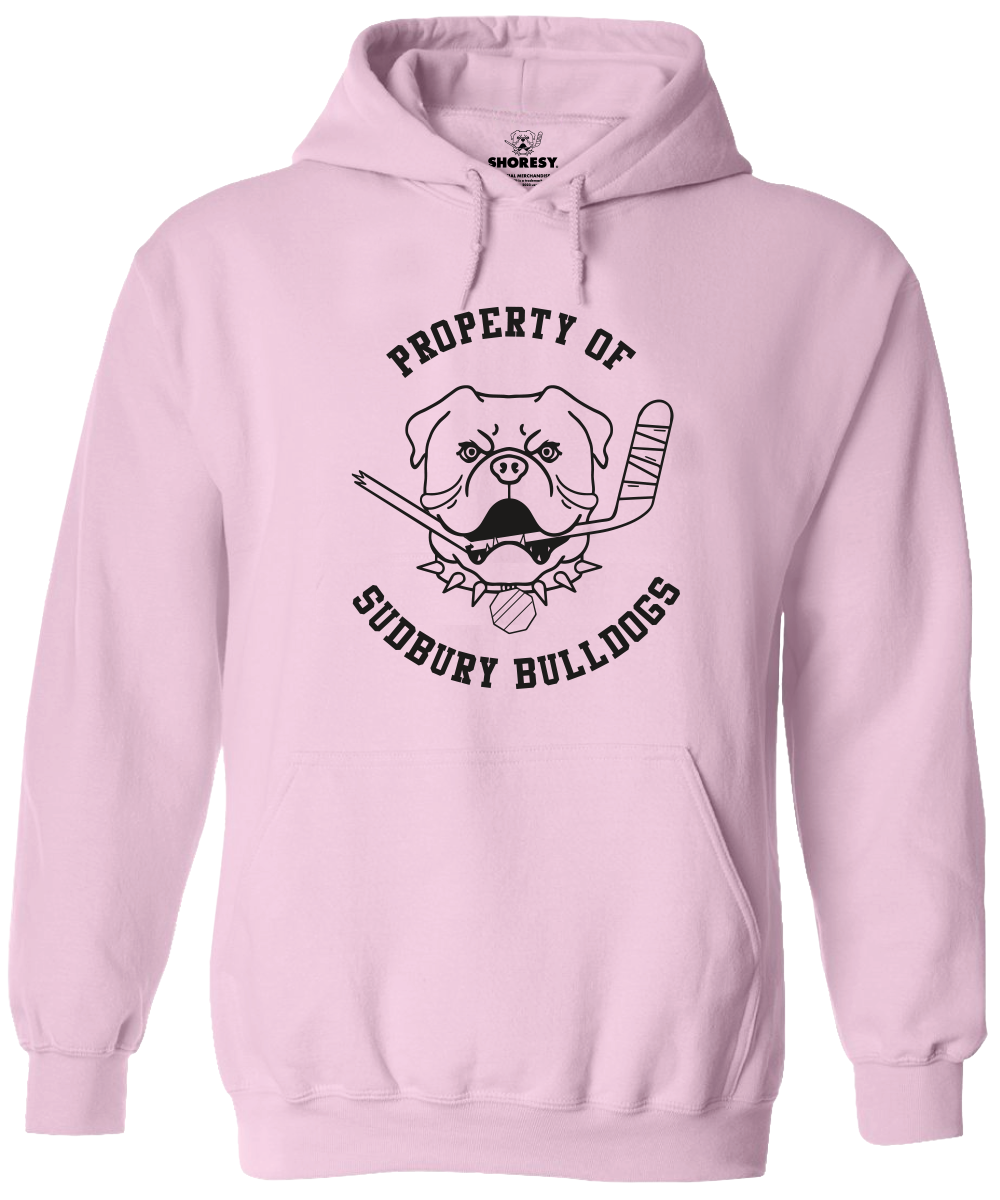 Property of Sudbury Bulldogs Hoody Light Pink