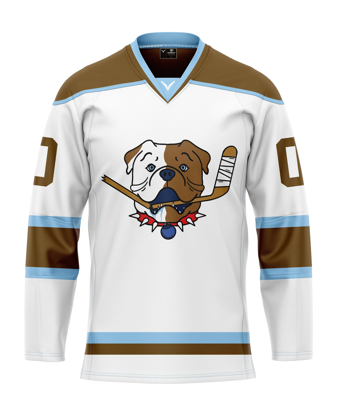 Official SHORESY PERSONALIZED Sudbury Blueberry Bulldogs PRO Jersey AWAY