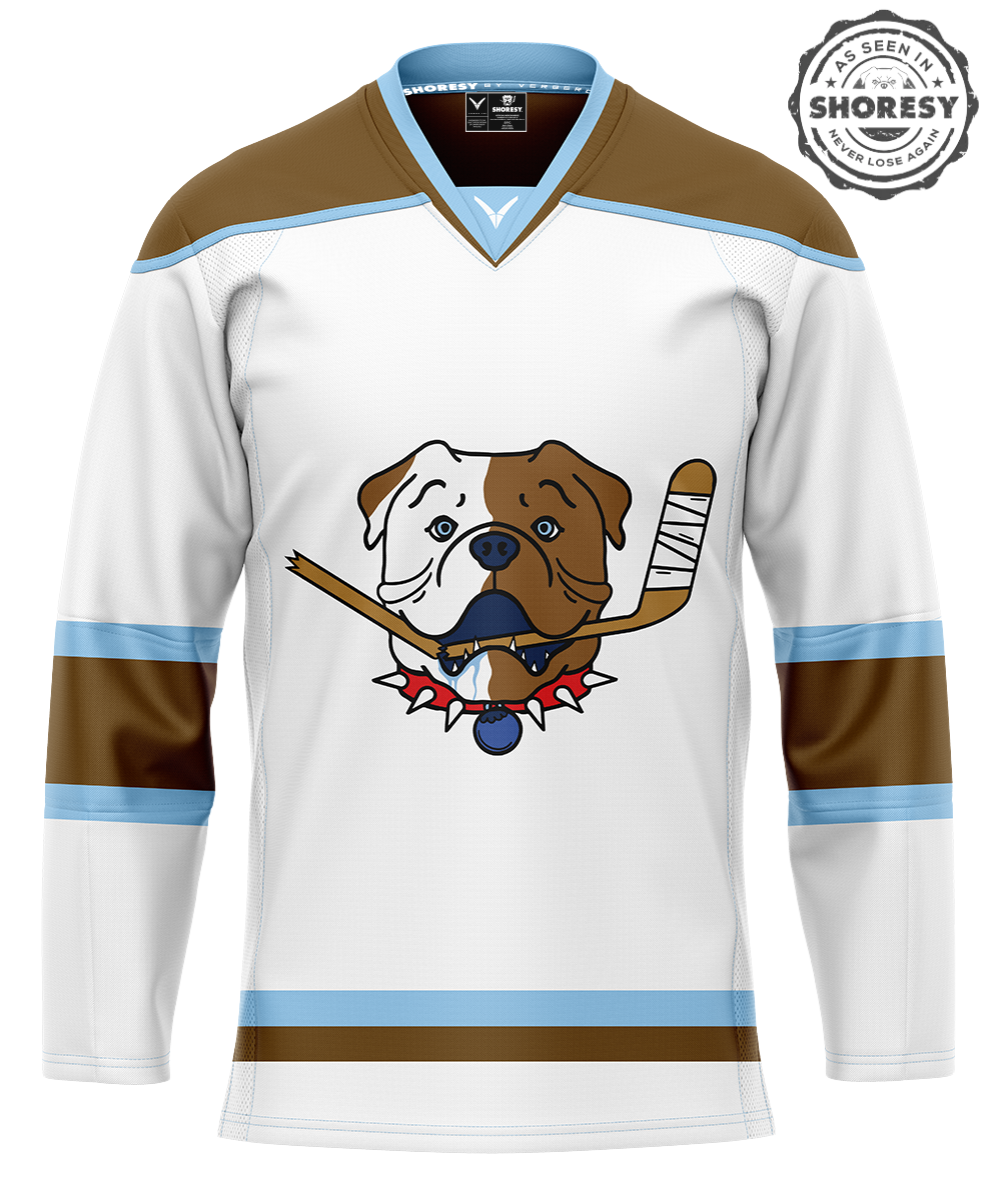 Official SHORESY Sudbury Blueberry Bulldogs PRO Jersey AWAY