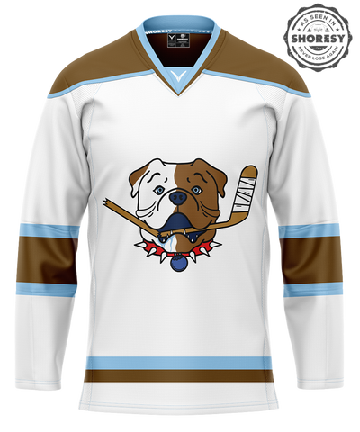 Official SHORESY Sudbury Blueberry Bulldogs PRO Jersey AWAY