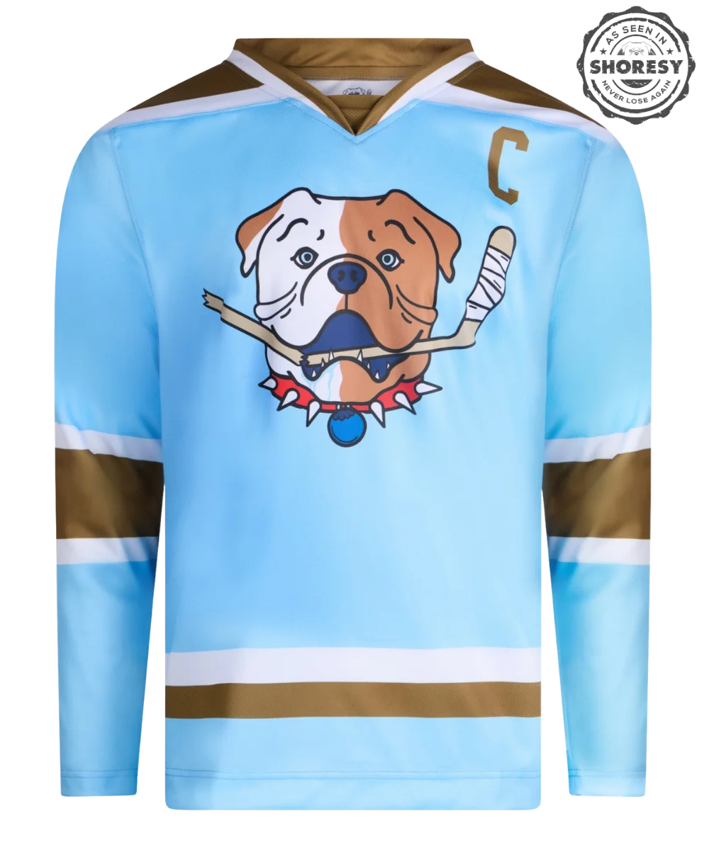 Official SHORESY Shore 69 Sudbury Blueberry Bulldogs FAN Jersey