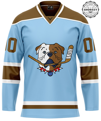 Official SHORESY PERSONALIZED Sudbury Blueberry Bulldogs PRO Jersey