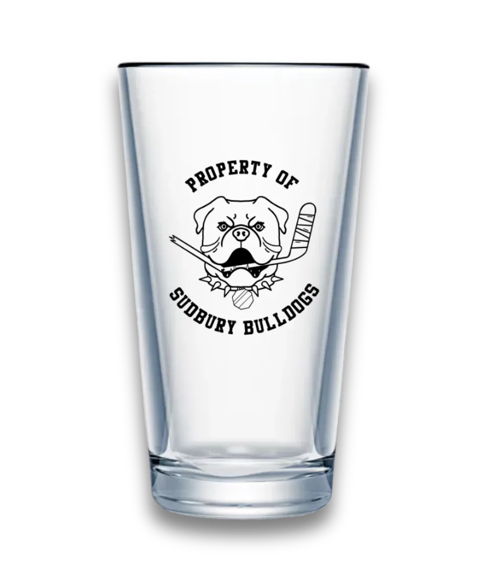 Property of Sudbury Bulldogs Pint Glass
