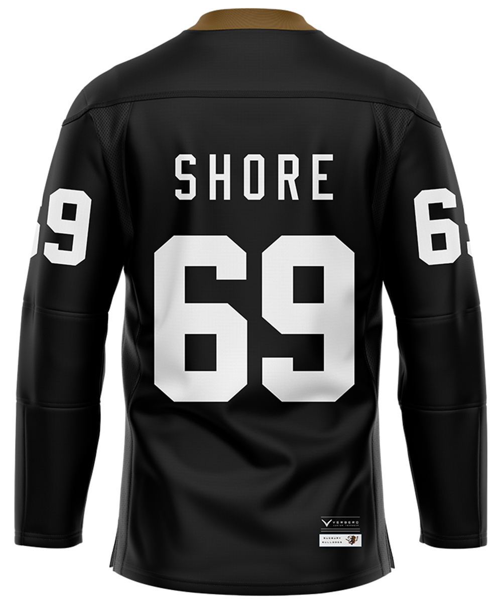 Shore 69 Black Sudbury Bulldogs Hockey Jersey