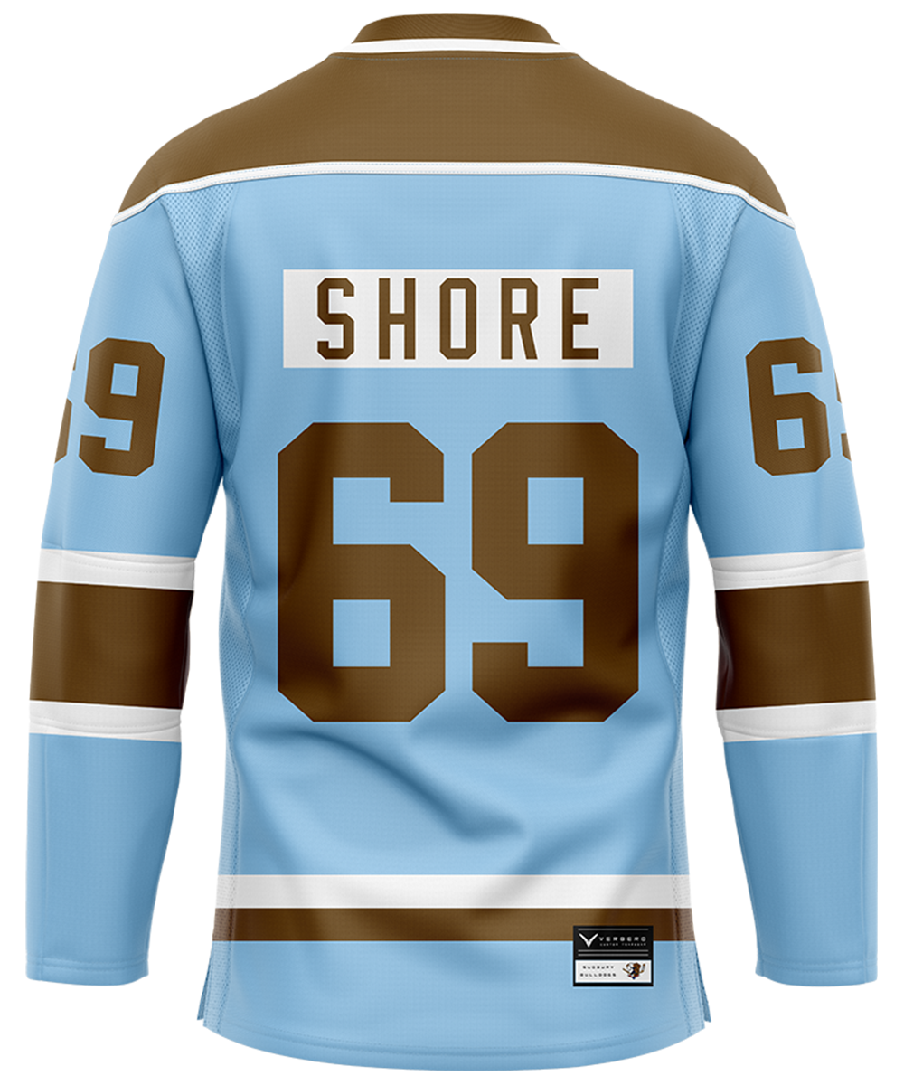 Official SHORESY Shore 69 Sudbury Blueberry Bulldogs PRO Jersey