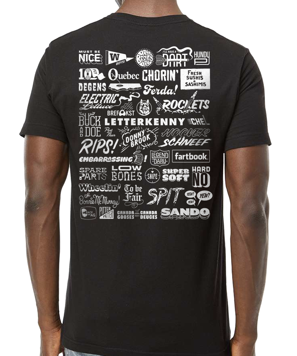 Letterkenny | Official Store | Letterkenny Slogans T-Shirt XL