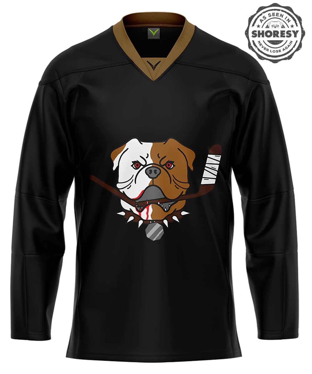 Black Sudbury Bulldogs Hockey Jersey