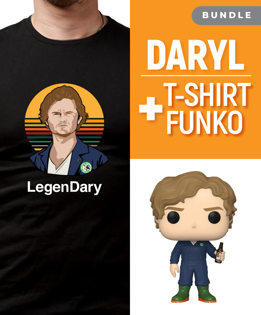 Daryl Character T-Shirt + Funko POP! Bundle