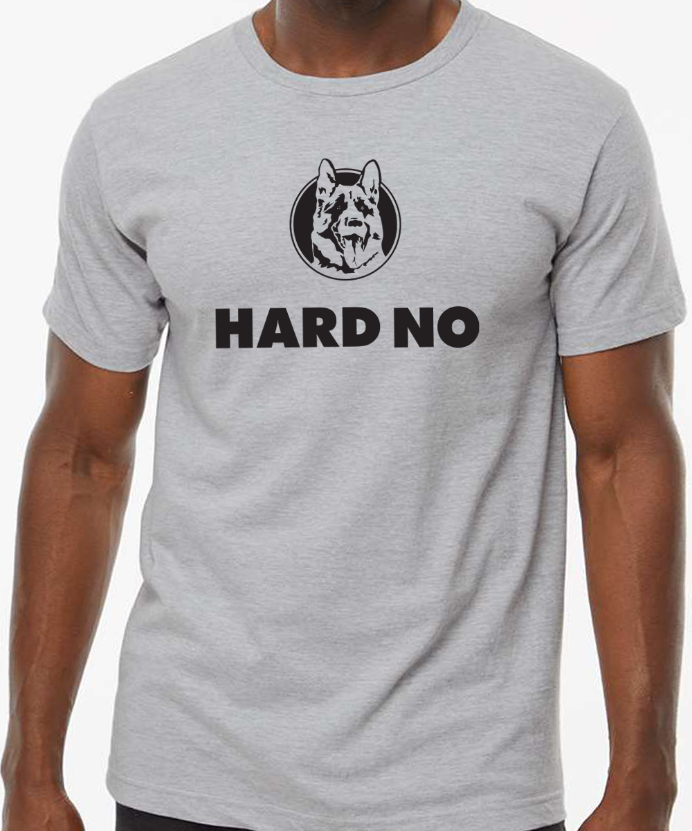 Hard No T-Shirt Heather Grey