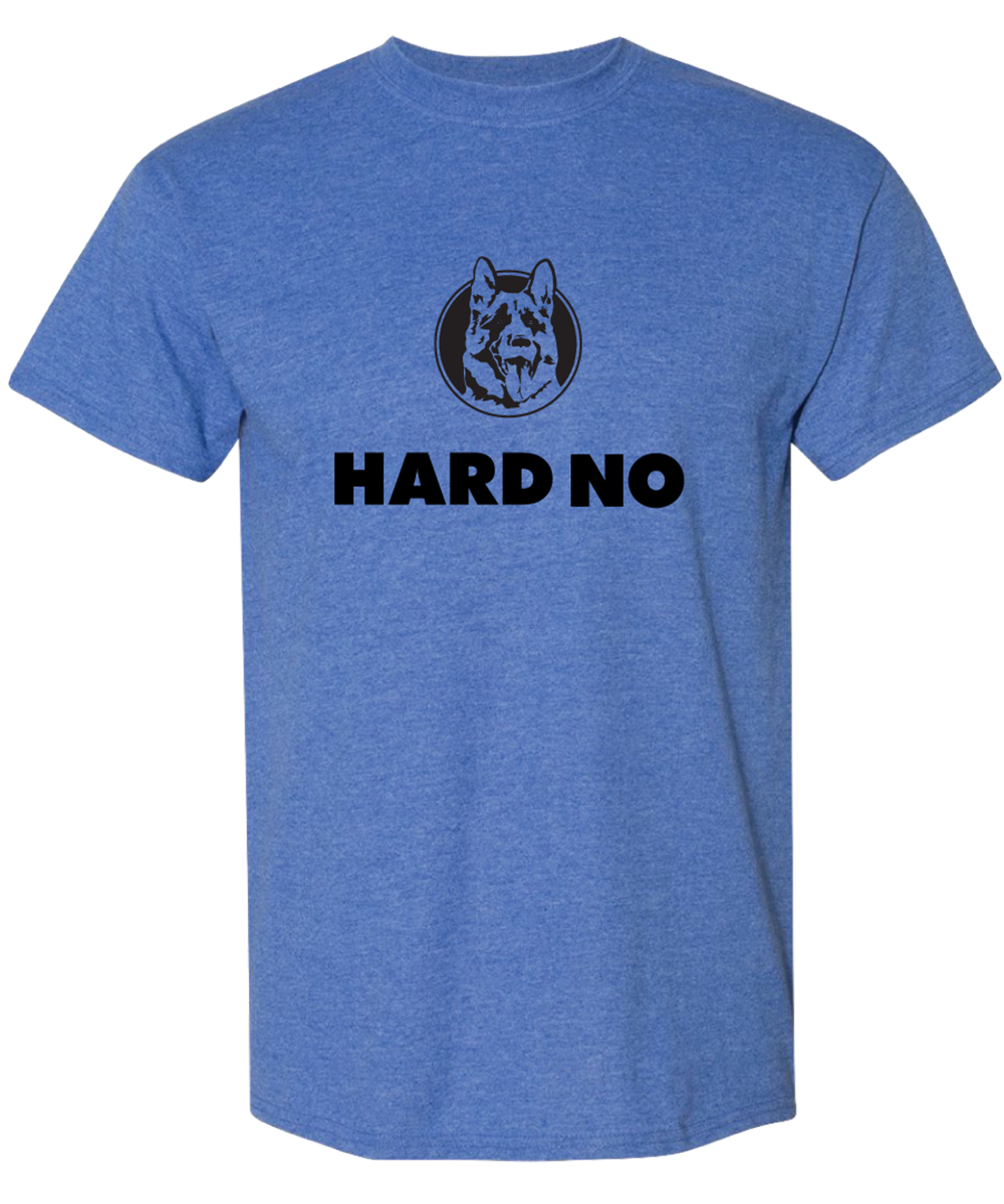 Hard No T-Shirt Heather Royal Blue