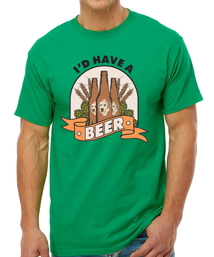 Puppers I'd Have a Beer TShirt Letterkenny Official Store