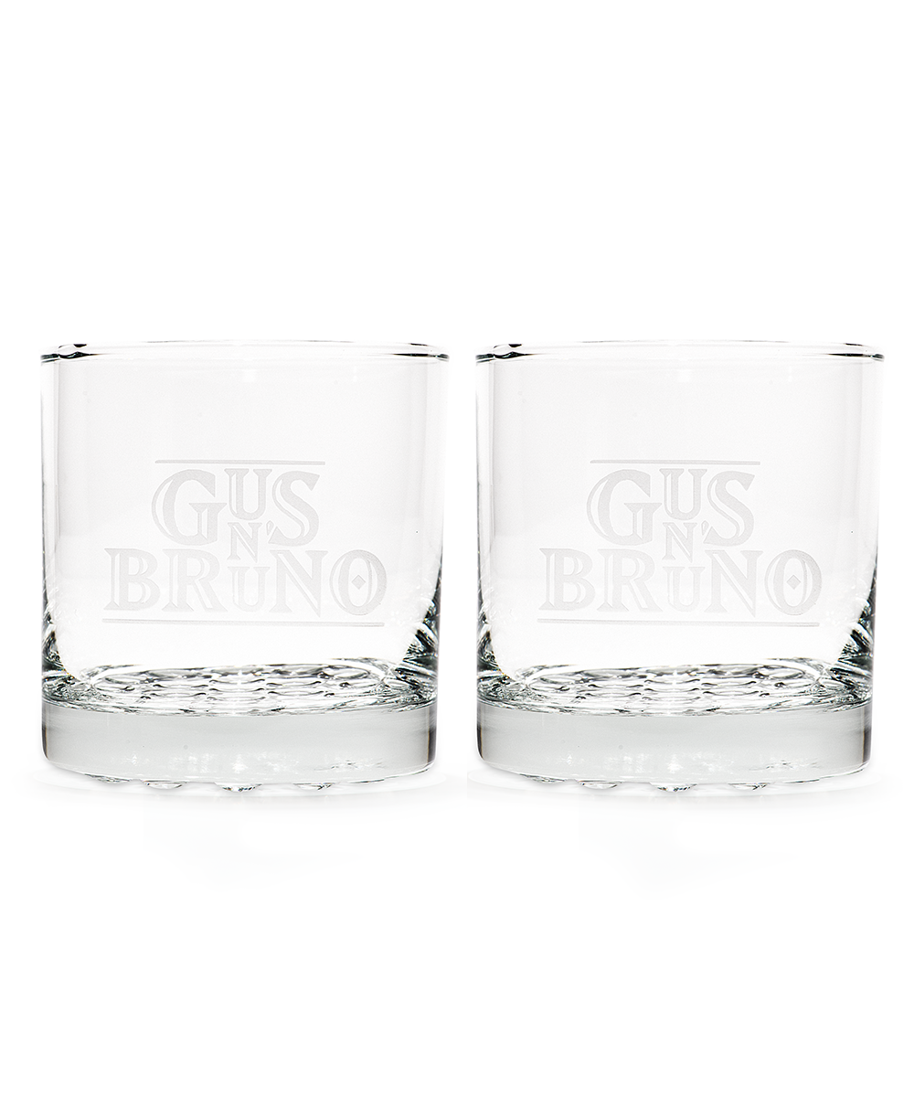 Gus N' Bruno Engraved 2 Whisky Glass Set