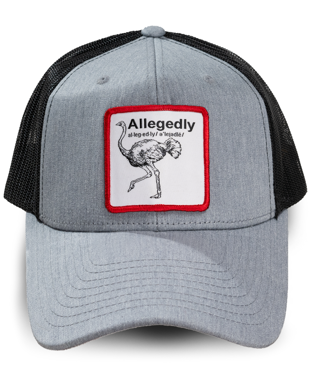 Allegedly Woven Patch Trucker Hat