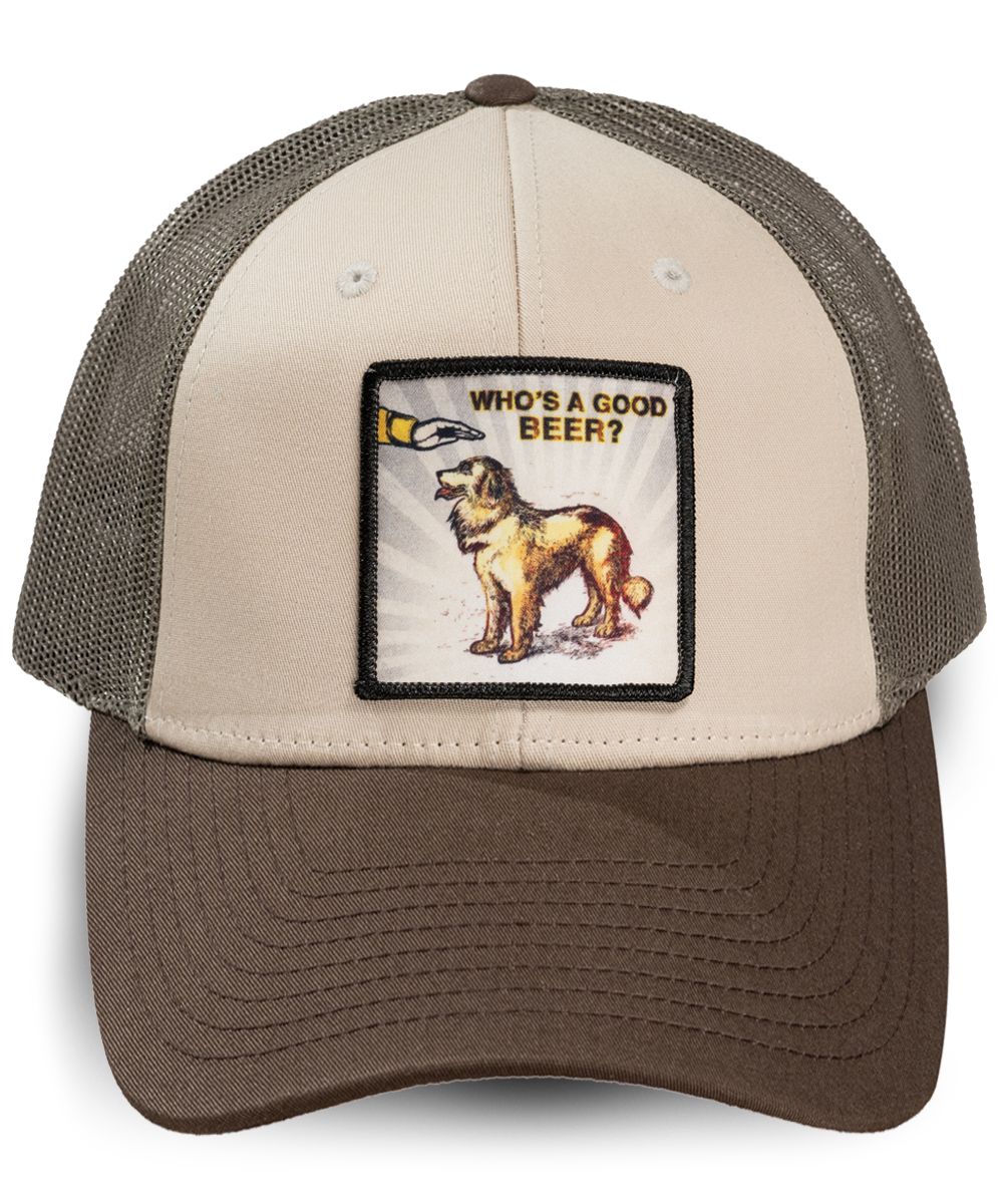Puppers Vintage Woven Patch Trucker Hat