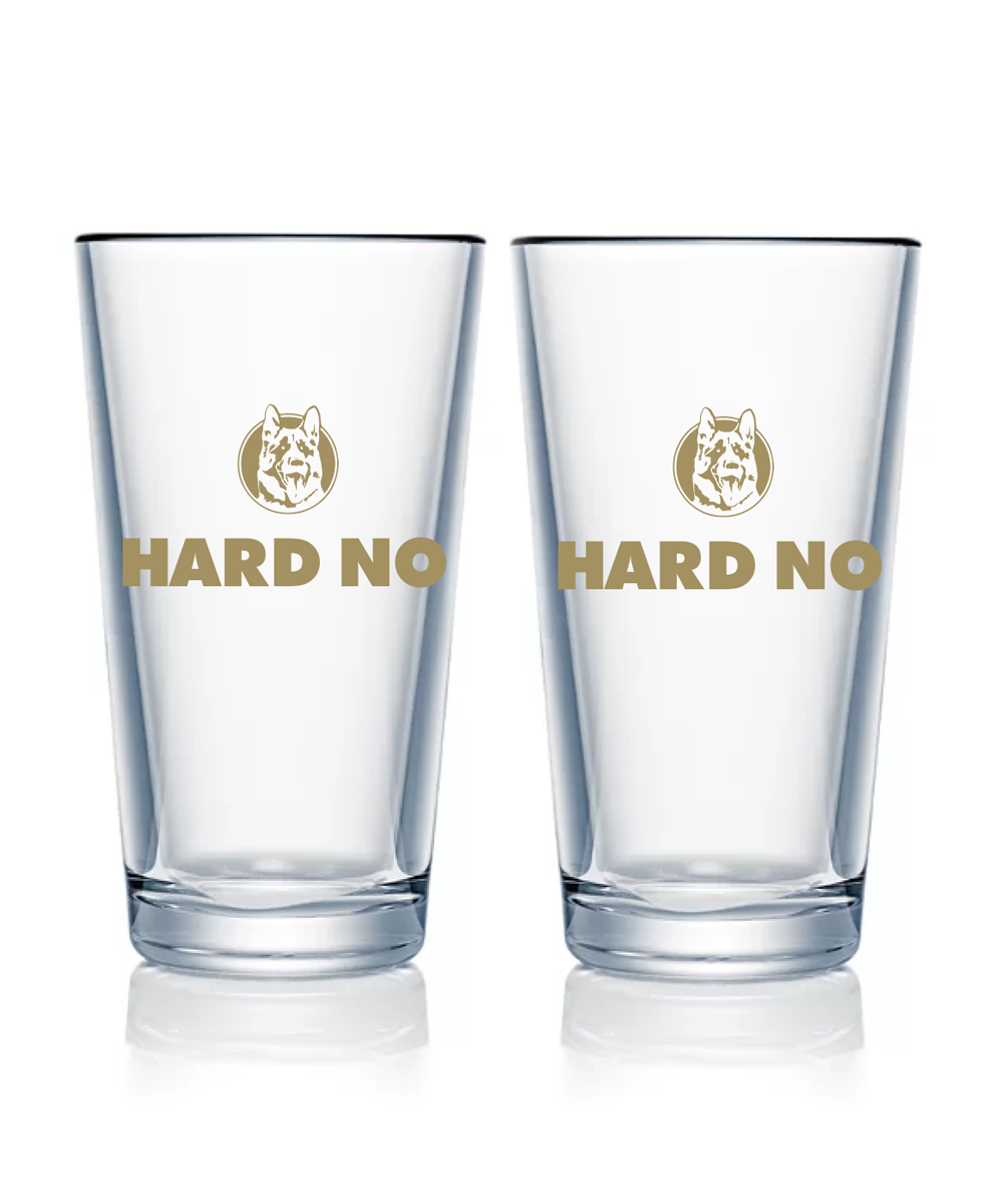Hard No 2-Pint Glass Set