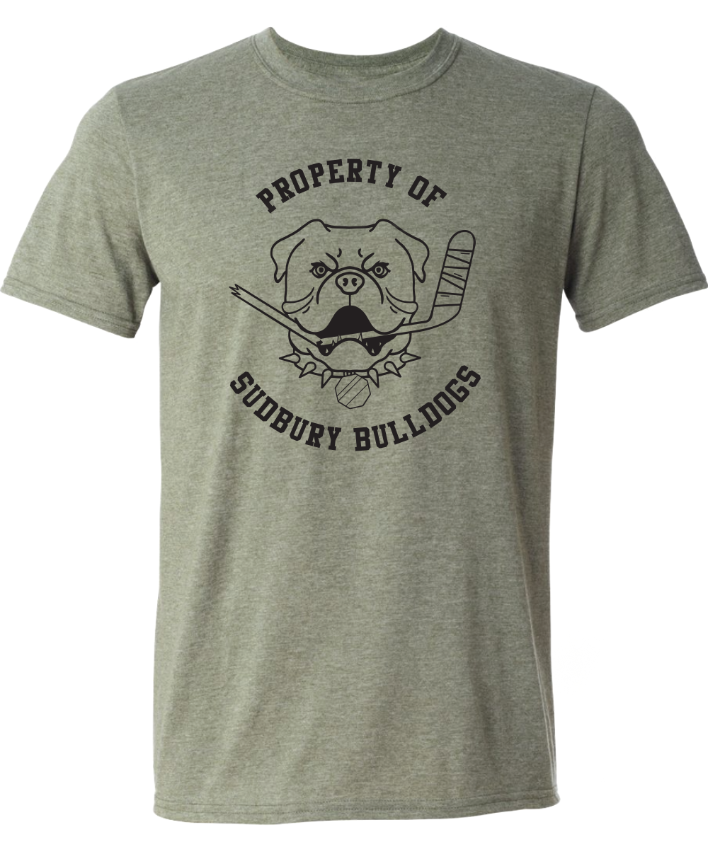 Property of Sudbury Bulldogs T-Shirt Military Green