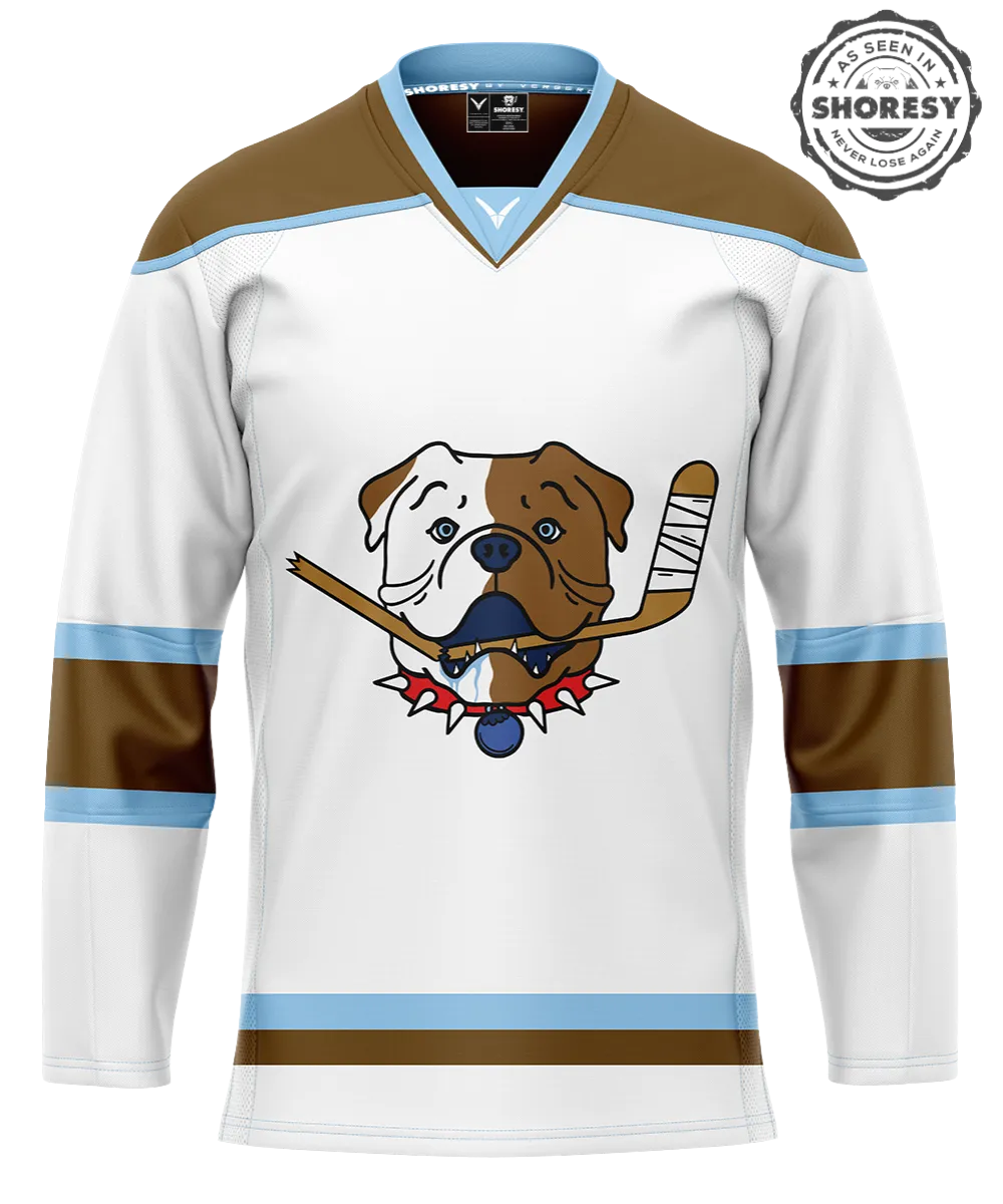 Official SHORESY Sudbury Blueberry Bulldogs PRO Jersey AWAY
