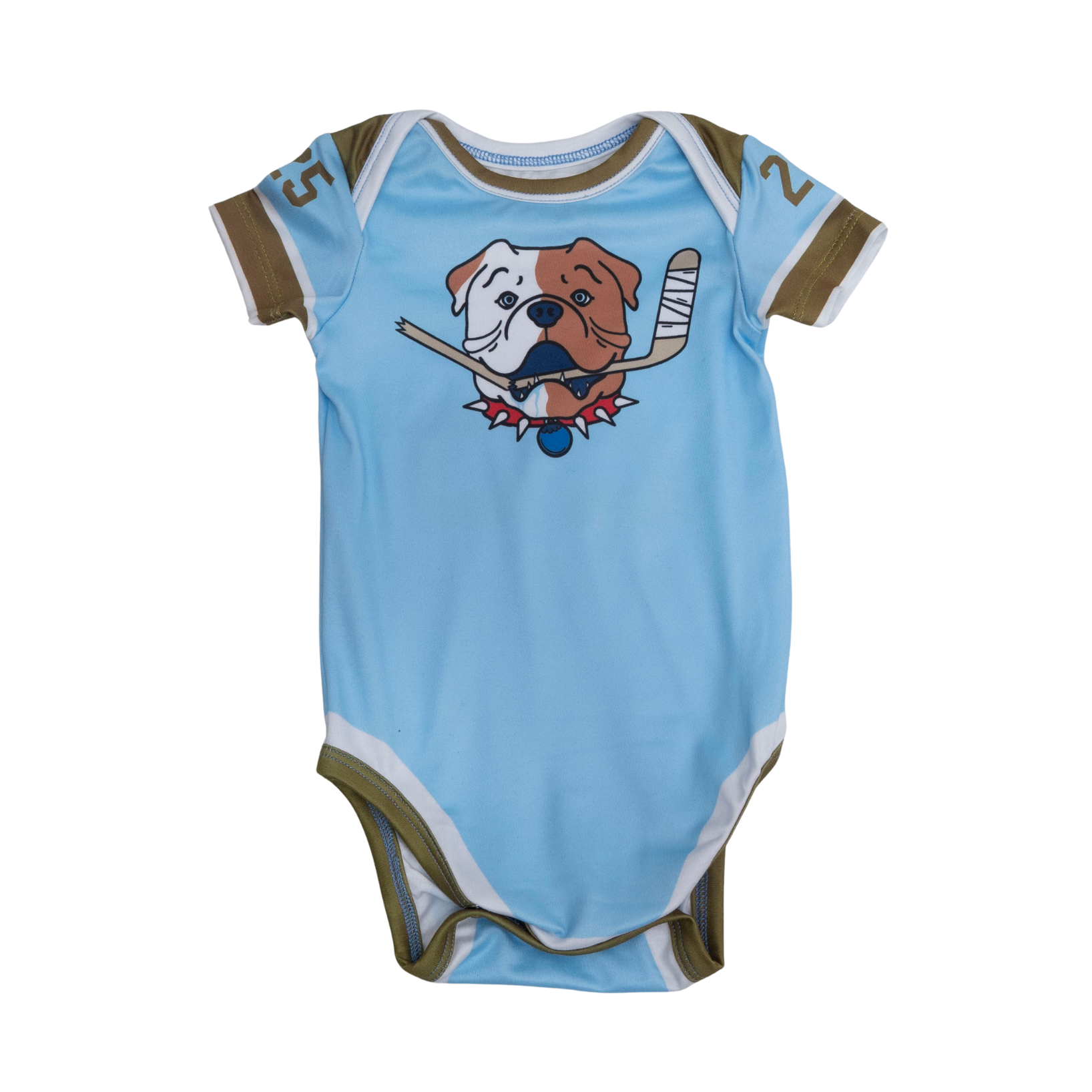 Blueberry Bulldogs Baby Onesie