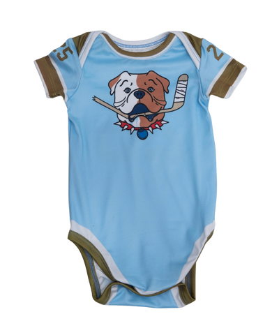 Blueberry Bulldogs Baby Onesie