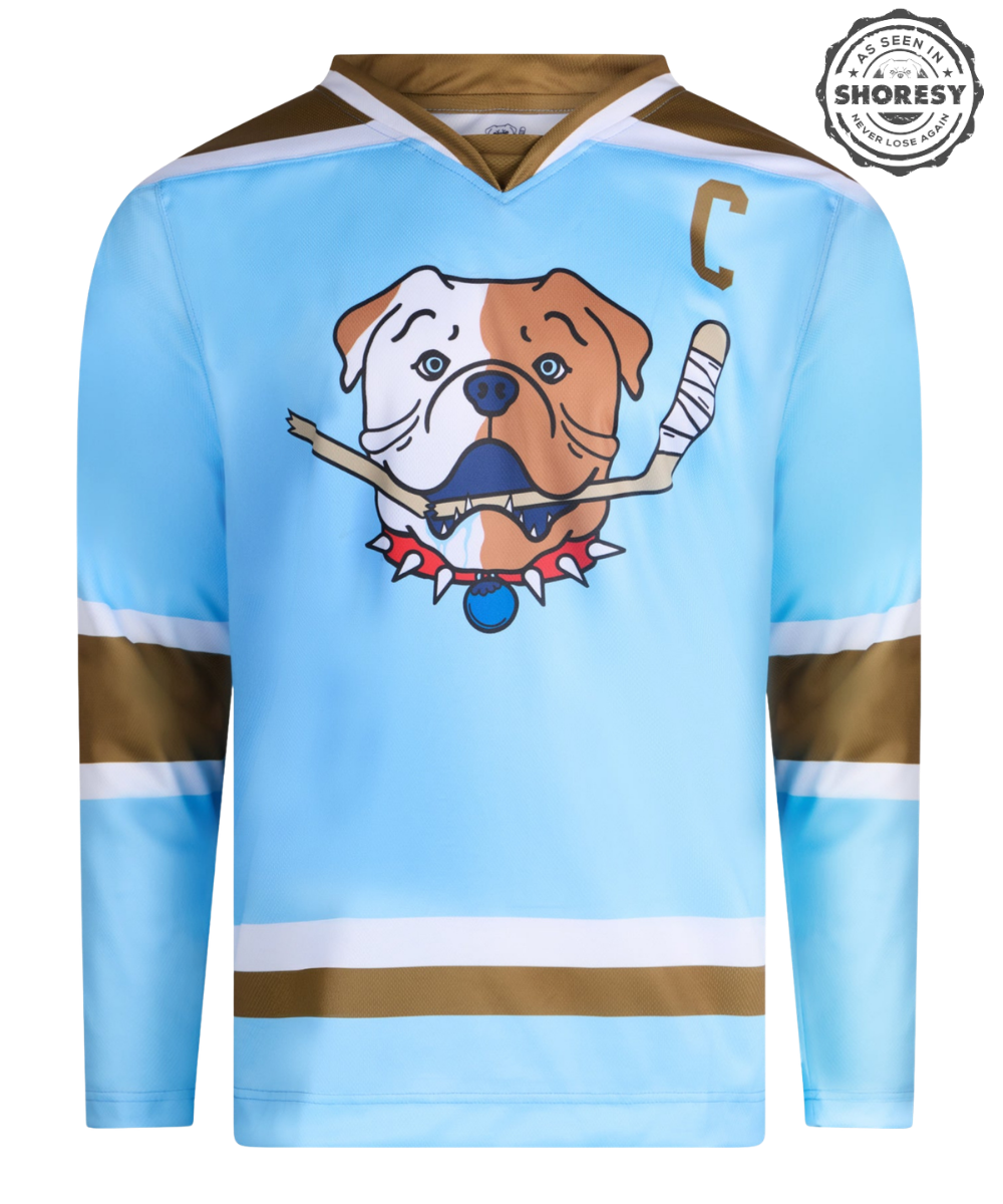 Official SHORESY Shore 69 Sudbury Blueberry Bulldogs FAN Jersey