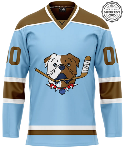 Official SHORESY PERSONALIZED Sudbury Blueberry Bulldogs PRO Jersey