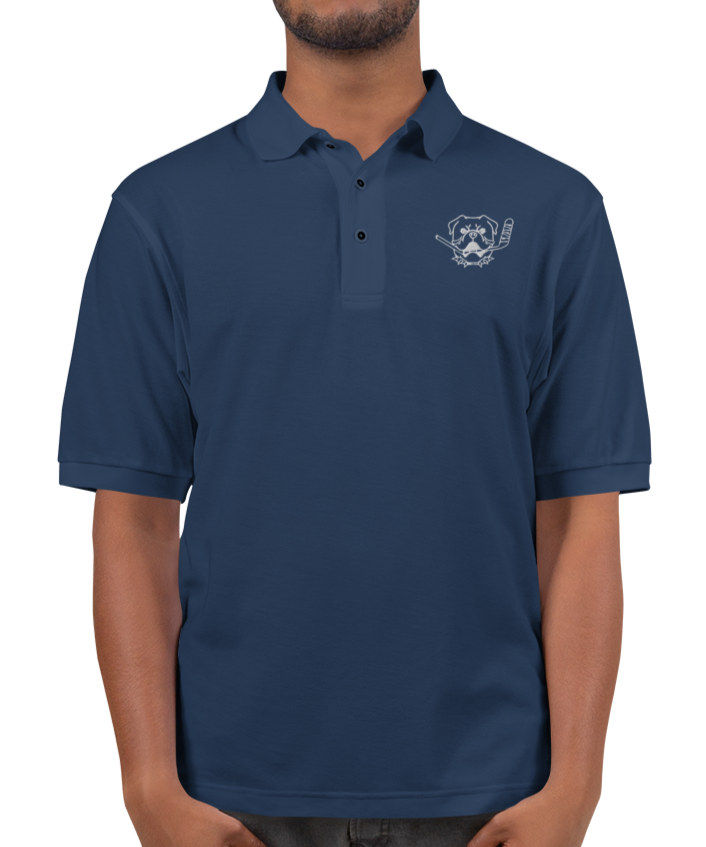 Shoresy CLASSIC Bulldog Embroidered Navy Polo