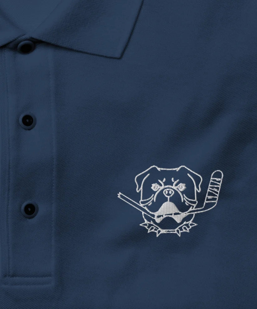 Shoresy CLASSIC Bulldog Embroidered Navy Polo