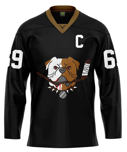 Black Sudbury Bulldogs Hockey Jersey | Shoresy