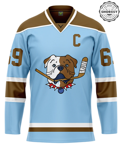 Official SHORESY Shore 69 Sudbury Blueberry Bulldogs PRO Jersey