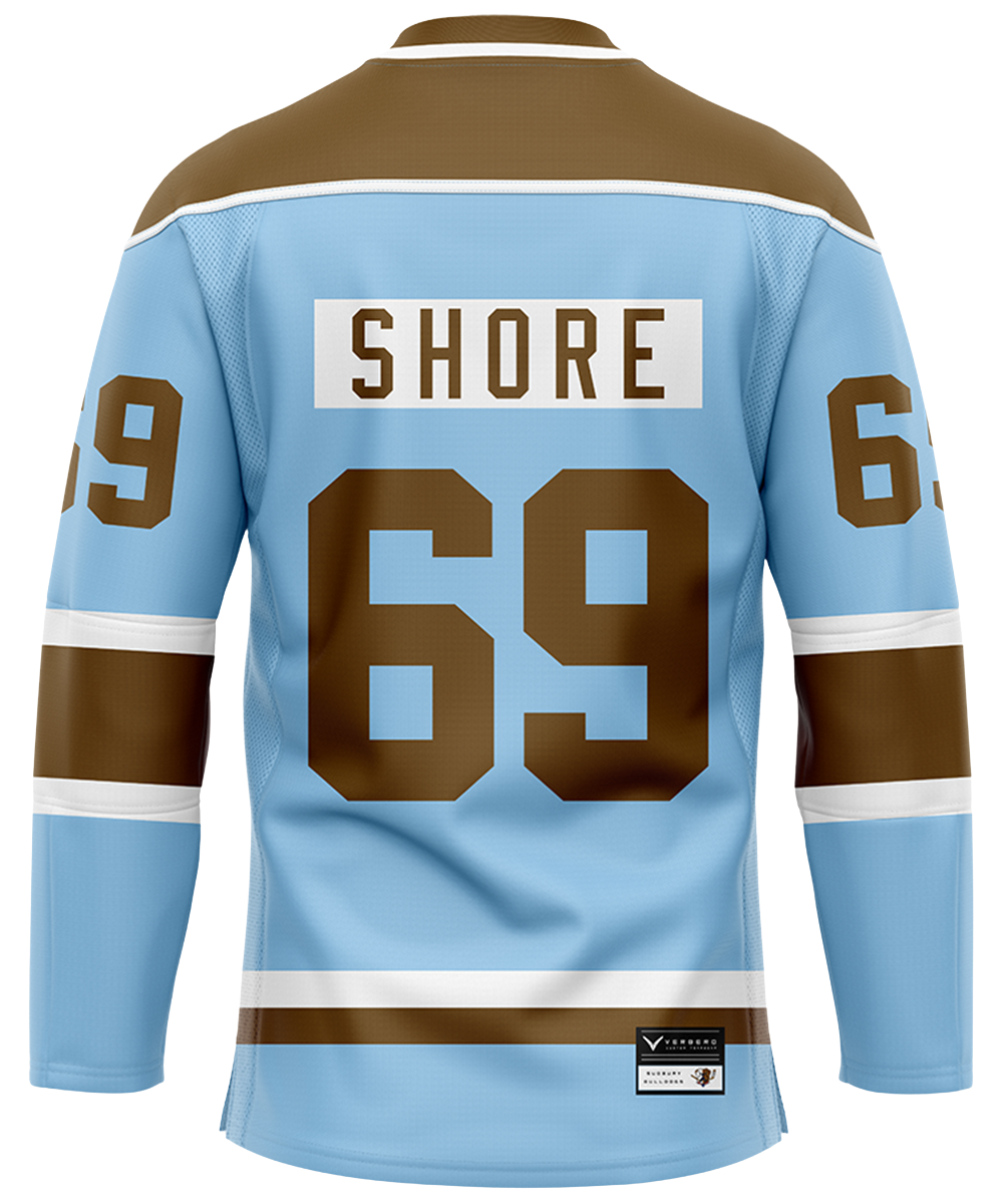 Official SHORESY Shore 69 Sudbury Blueberry Bulldogs PRO Jersey
