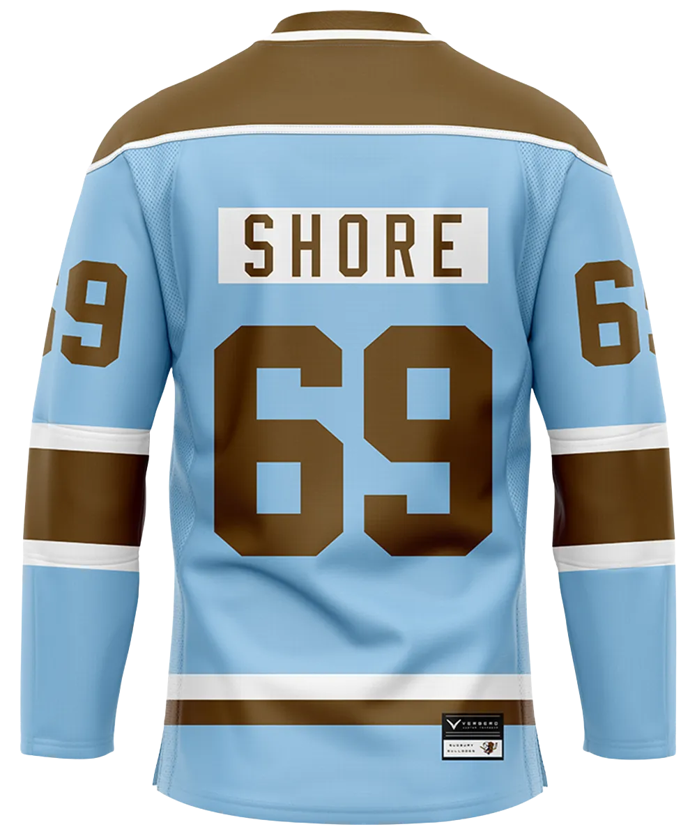 Official SHORESY Shore 69 Sudbury Blueberry Bulldogs PRO Jersey