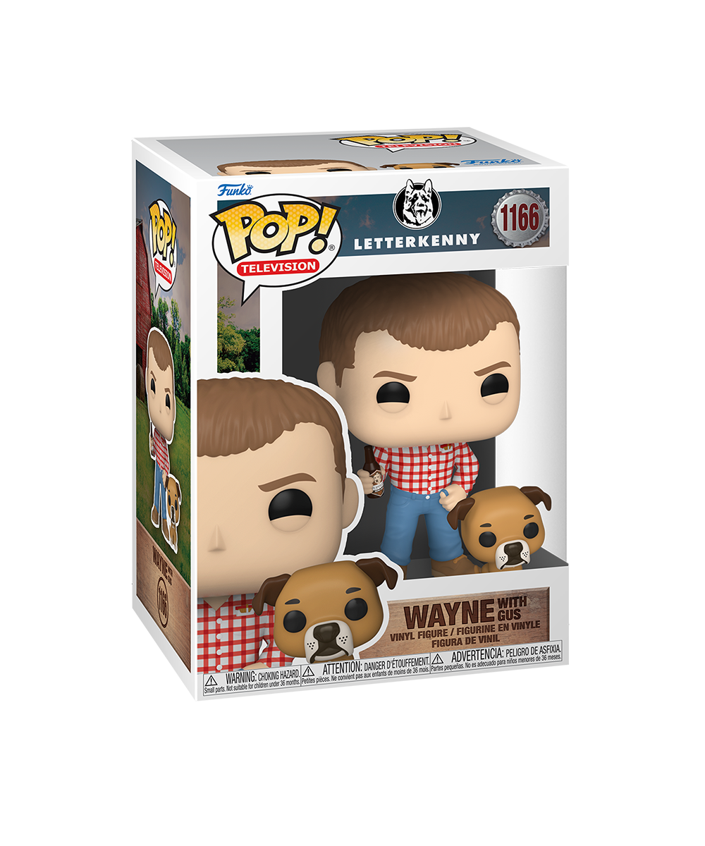 Wayne with Gus Funko POP