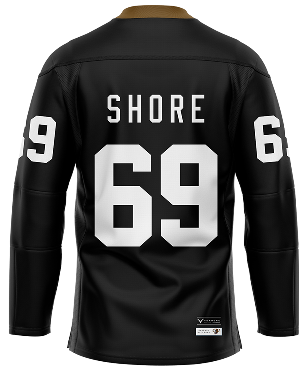 Men's Black #69 Shoresy Letterkenny Ice Hockey Jerseys Christmas