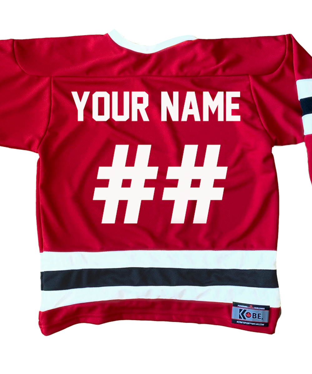 Letterkenny Irish Custom Hockey Jersey (Red) Youth XS