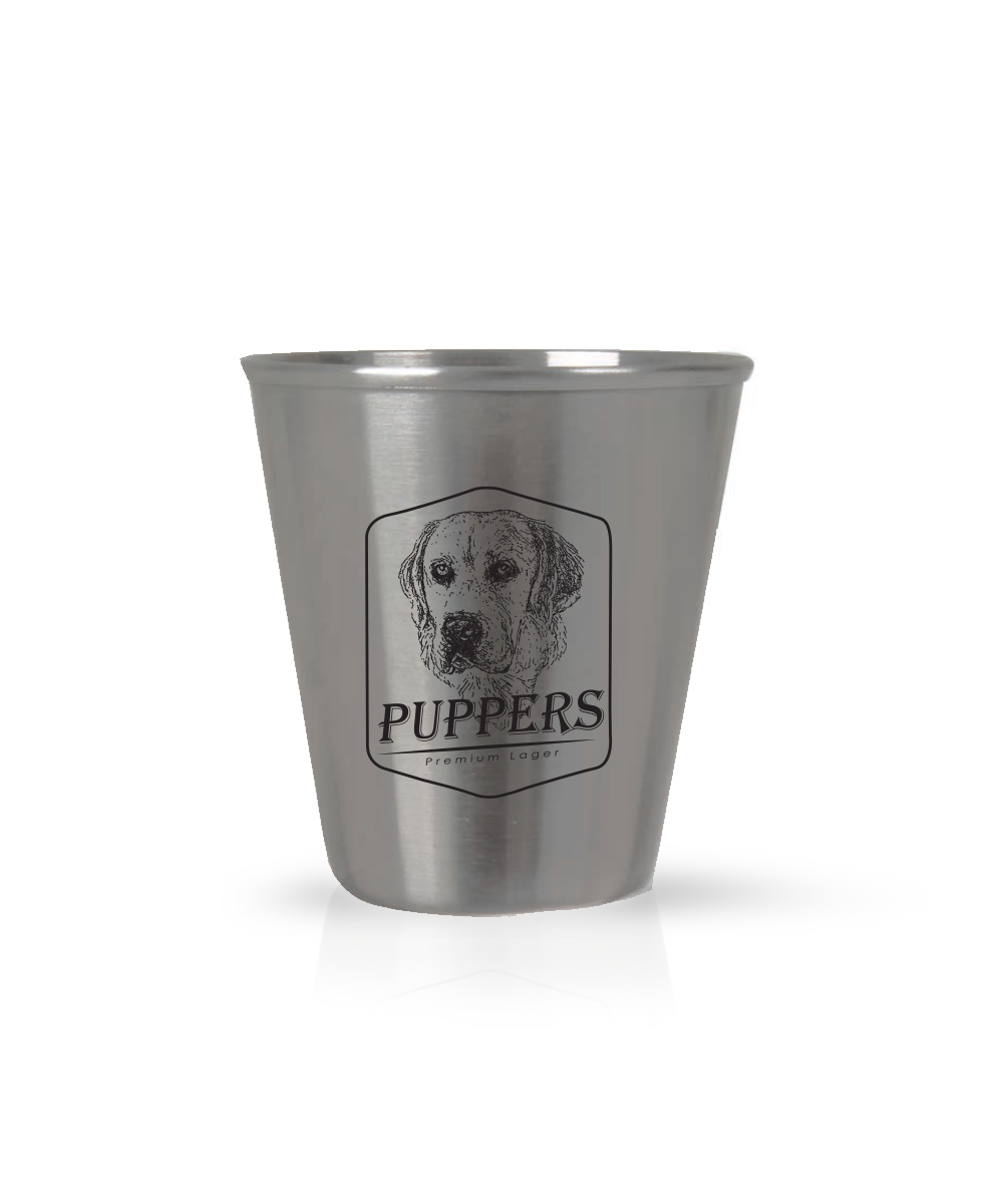 Puppers Stainless Steel Shot Glass